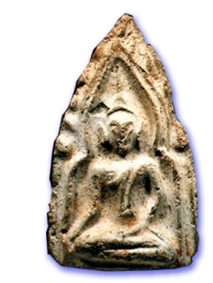 Pra Khun Phaen Ban Krang Ancient Clay Hiding-Place Amulet